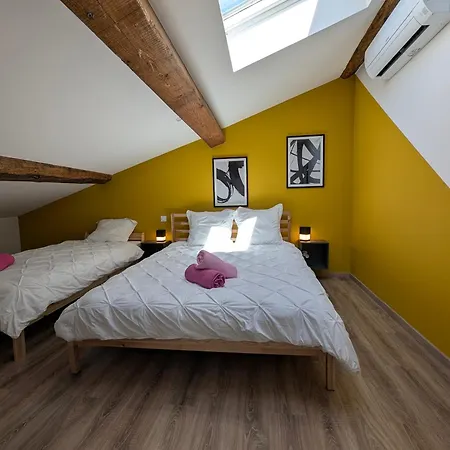Appartement Colorchic 3 Etoiles - Parking Prive Terrasse Clim - 120m2 Plein Centre *