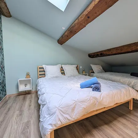 Appartement Colorchic 3 Etoiles - Parking Prive Terrasse Clim - 120m2 Plein Centre Mèze